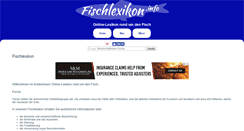 Desktop Screenshot of fischlexikon.info